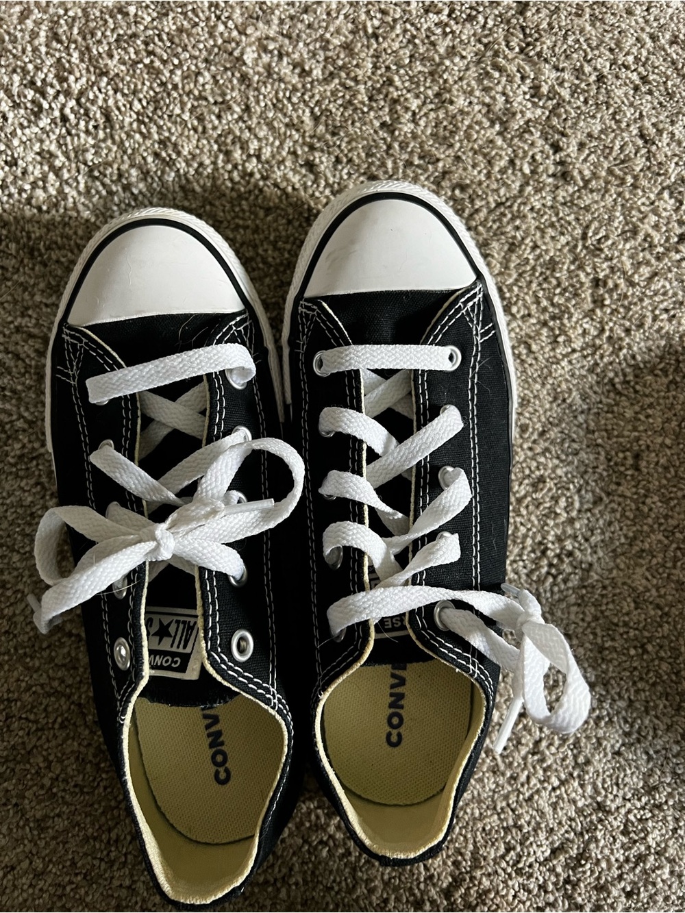 Converse Kids Low-Top Sneakers in Black and White